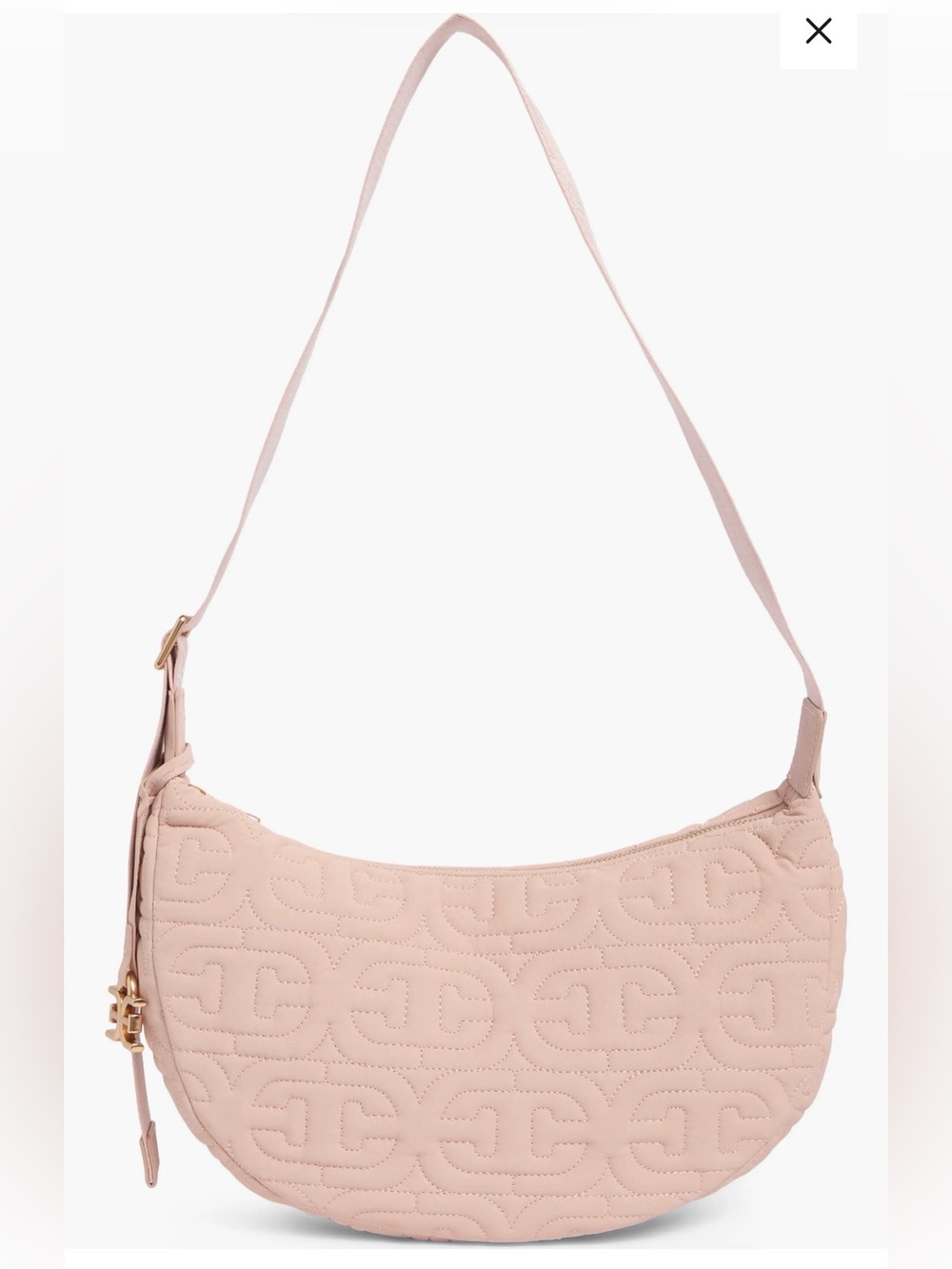 Sam Edelman Ethyl Quilted Crescent Crossbody Bag  Shoulder Bag in Blush